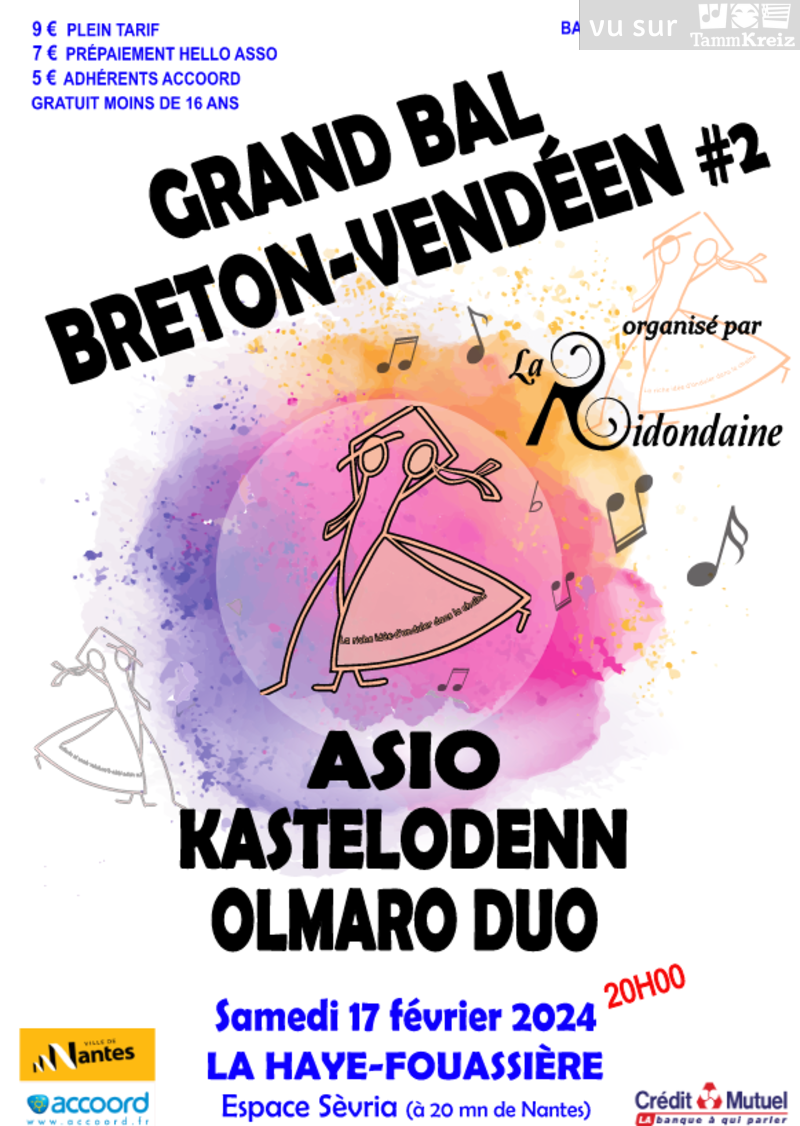 Bal breton vendéen à La Haye-Fouassière