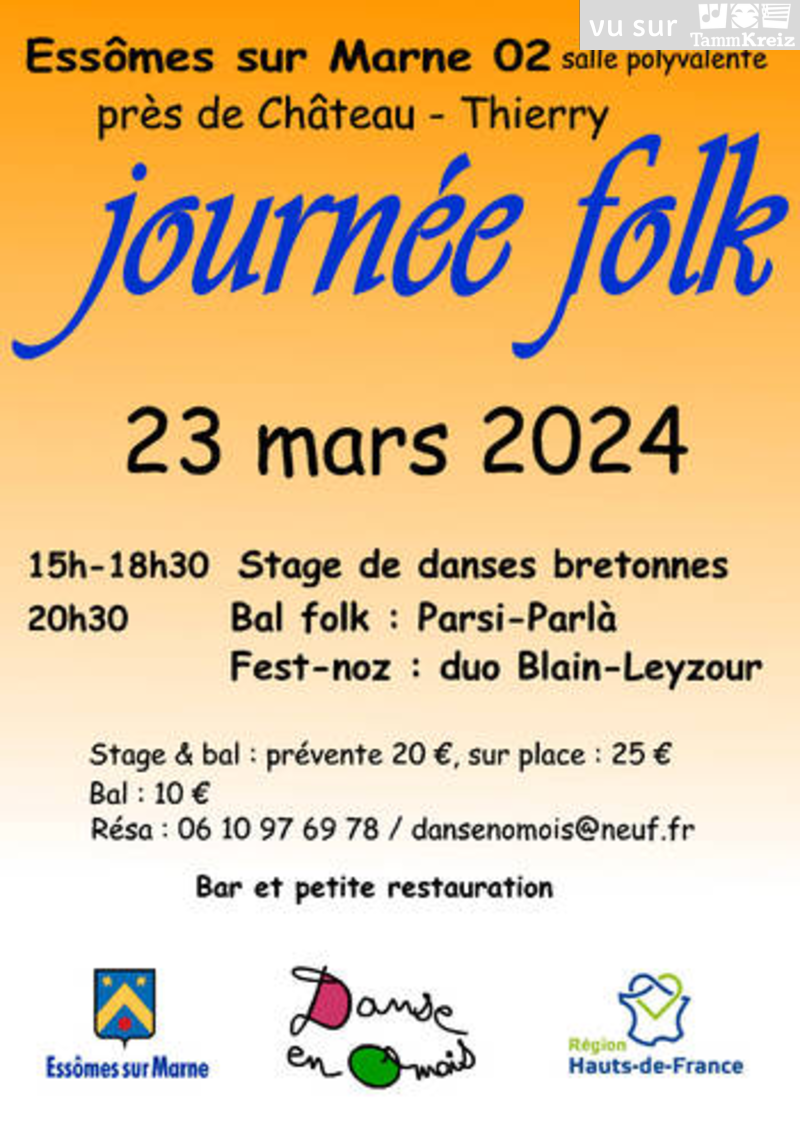 Fest-Noz/Bal folk à Essômes-sur-Marne
