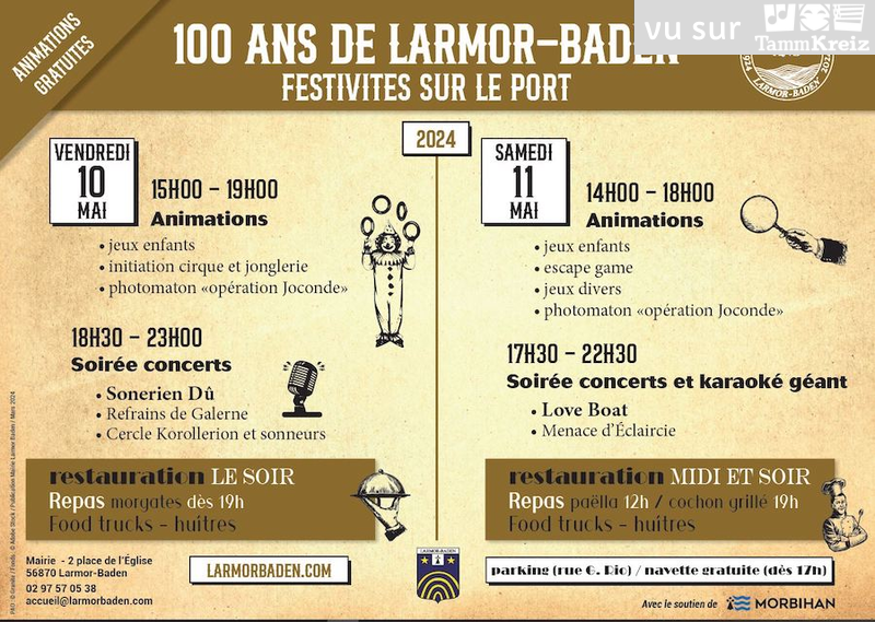 Concert et Fest-Noz à Larmor-Baden