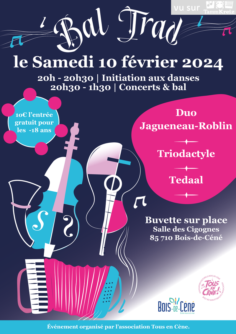 Fest-Noz/Bal folk à Bois-de-Céné