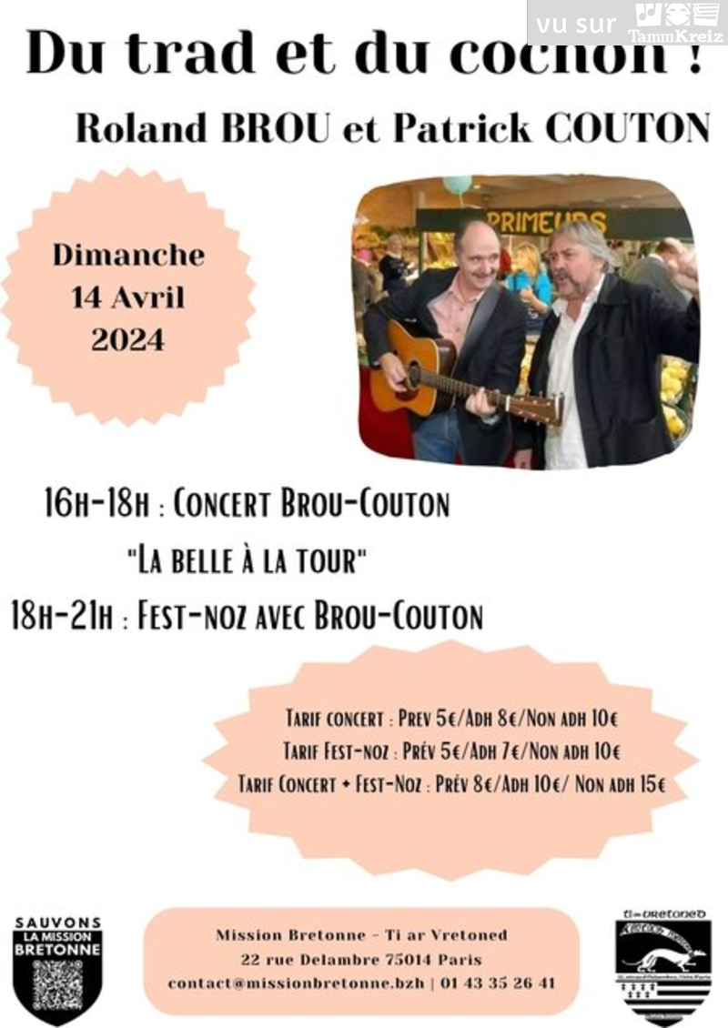 Concert et Fest-Noz à Paris