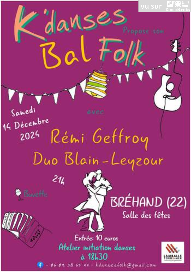 Fest-Noz/Bal folk à Bréhand