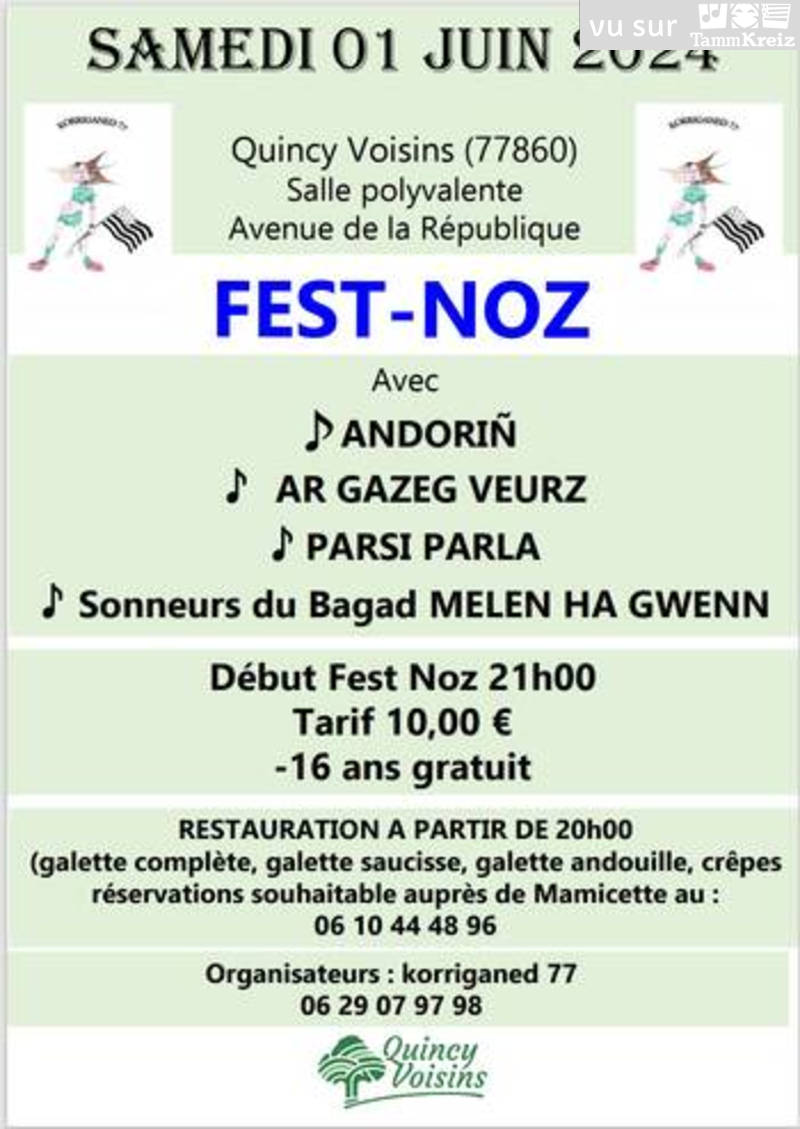 Fest Noz à Quincy-voisins