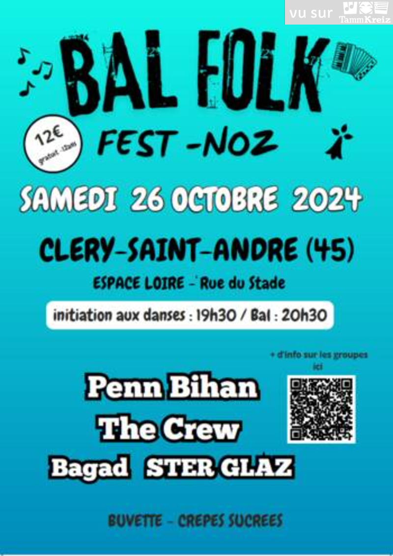 Fest-Noz/Bal folk à Cléry-Saint-André