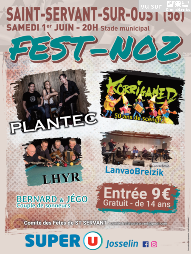 Fest Noz à Saint-Servant-sur-Oust