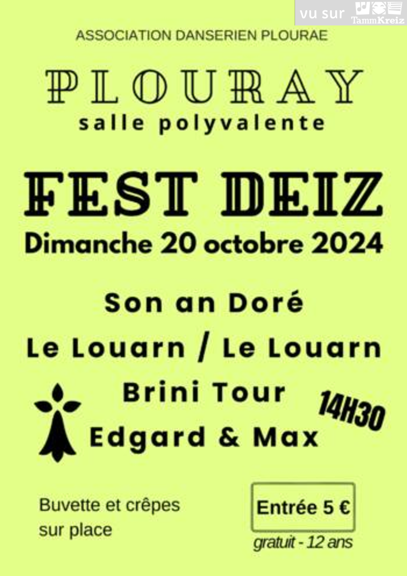 Fest Deiz à Plouray