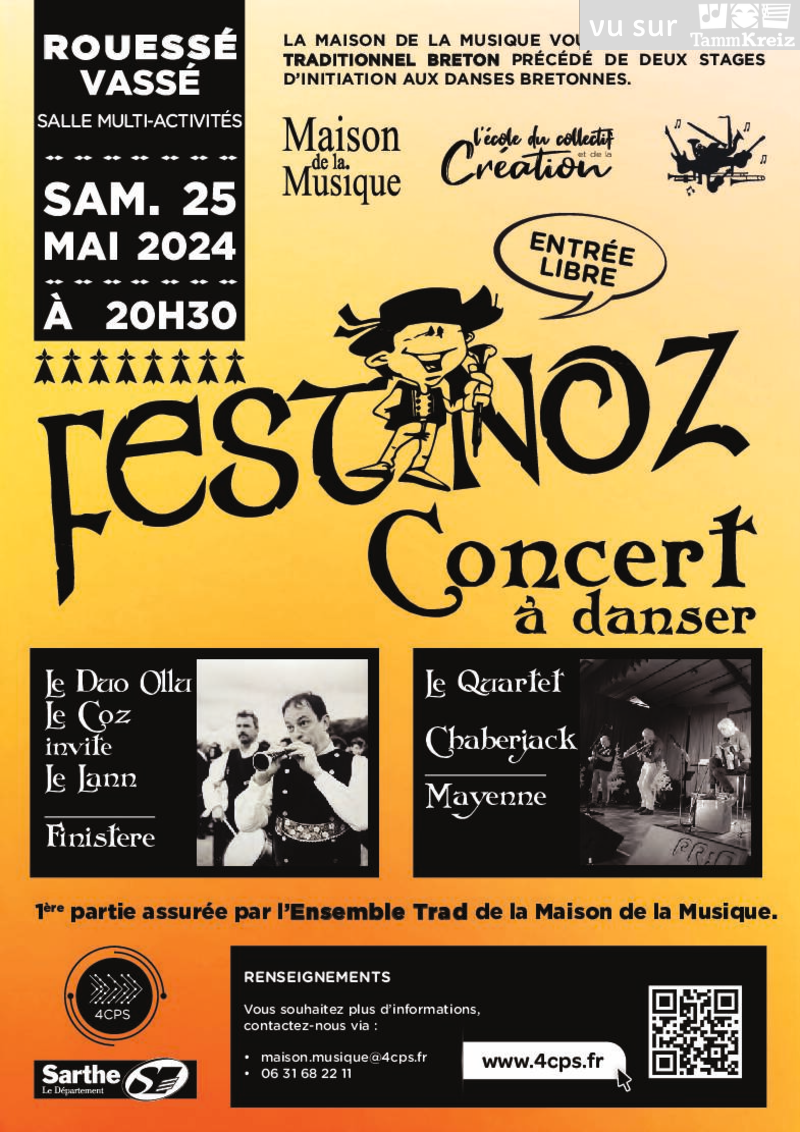 Fest Noz à Rouessé-Vassé