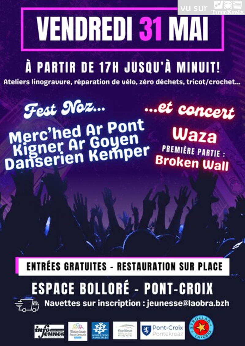 Concert et Fest-Noz à Pont-Croix