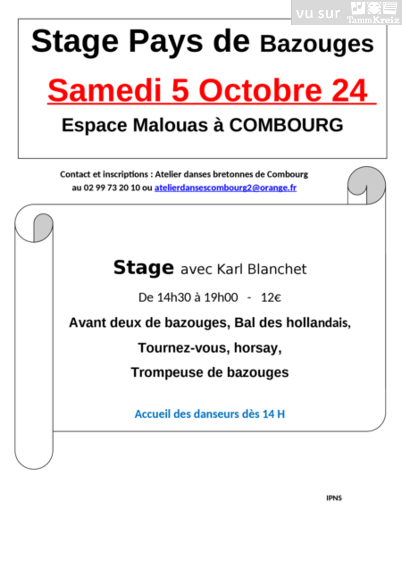 Stage à Combourg