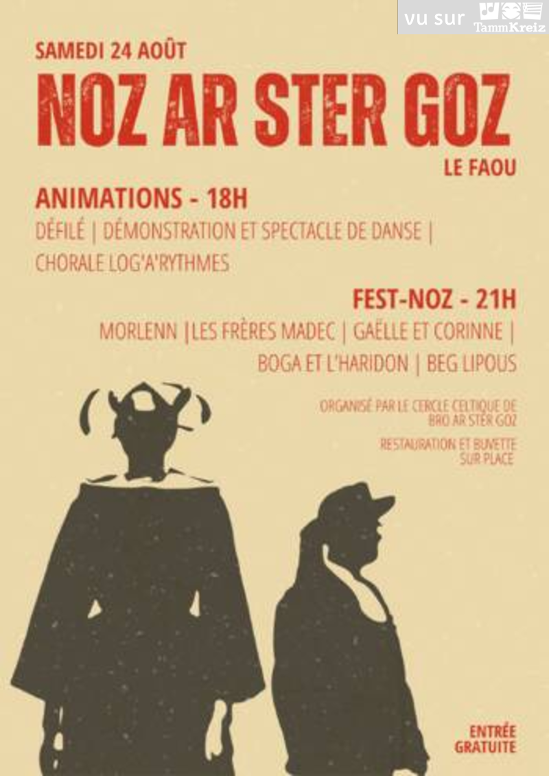 Spectacle et fest-noz à Le Faou