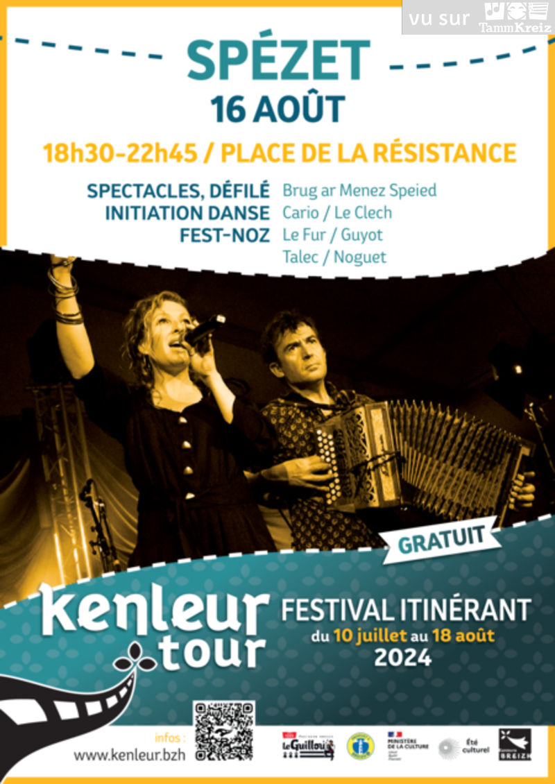 Spectacle et fest-noz à Spézet