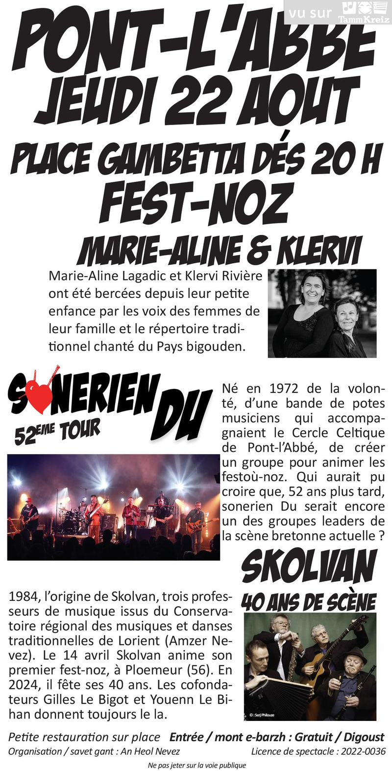 Fest Noz à Pont-l'Abbé