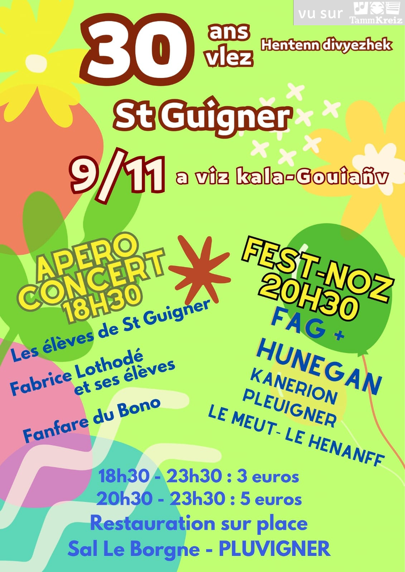 Concert et Fest-Noz à Pluvigner