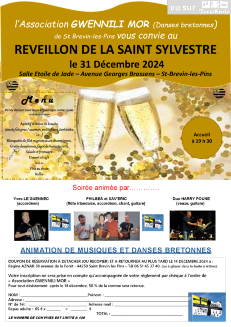 Repas et fest-noz&nbsp;à&nbsp;Saint-Brévin-les-Pins
