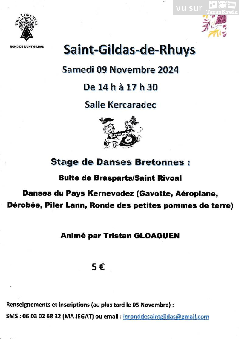 Stage à Saint-Gildas-de-Rhuys