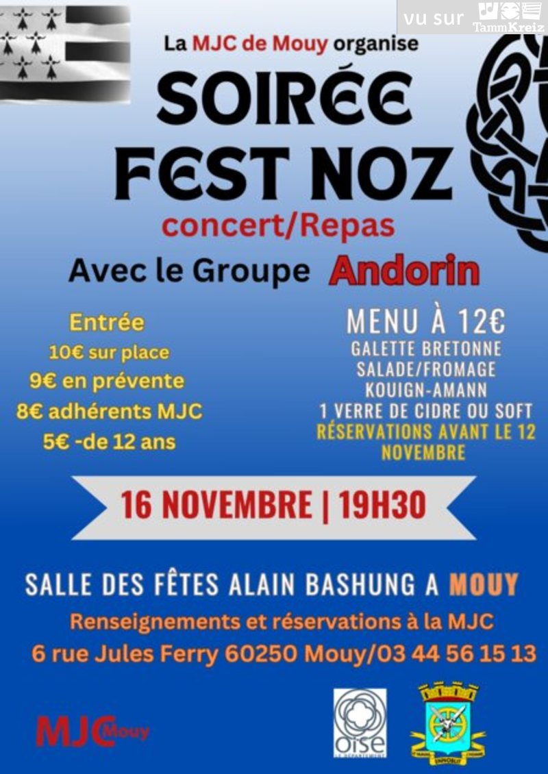 Concert et Fest-Noz à Mouy