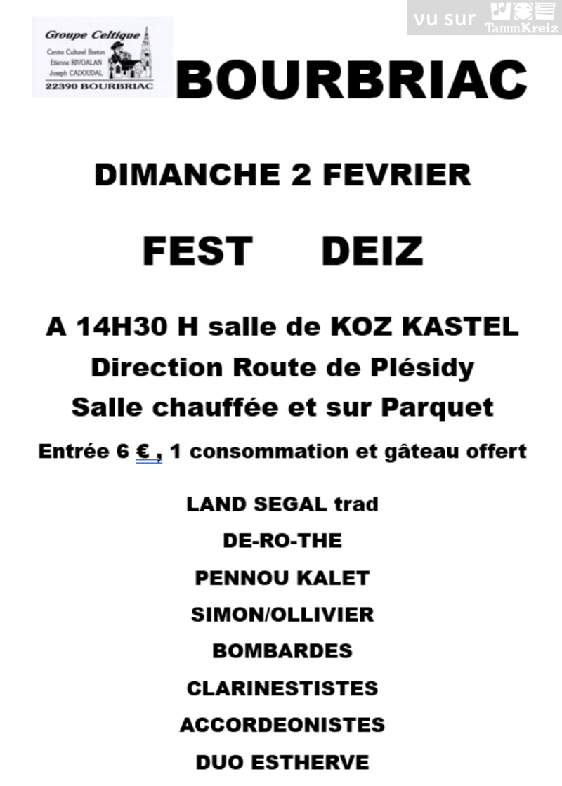Fest Deiz à Bourbriac