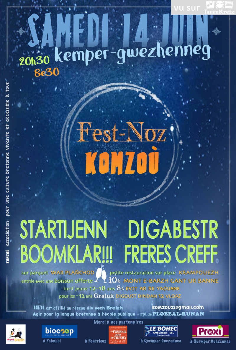 Fest Noz à Quemper-Guézennec