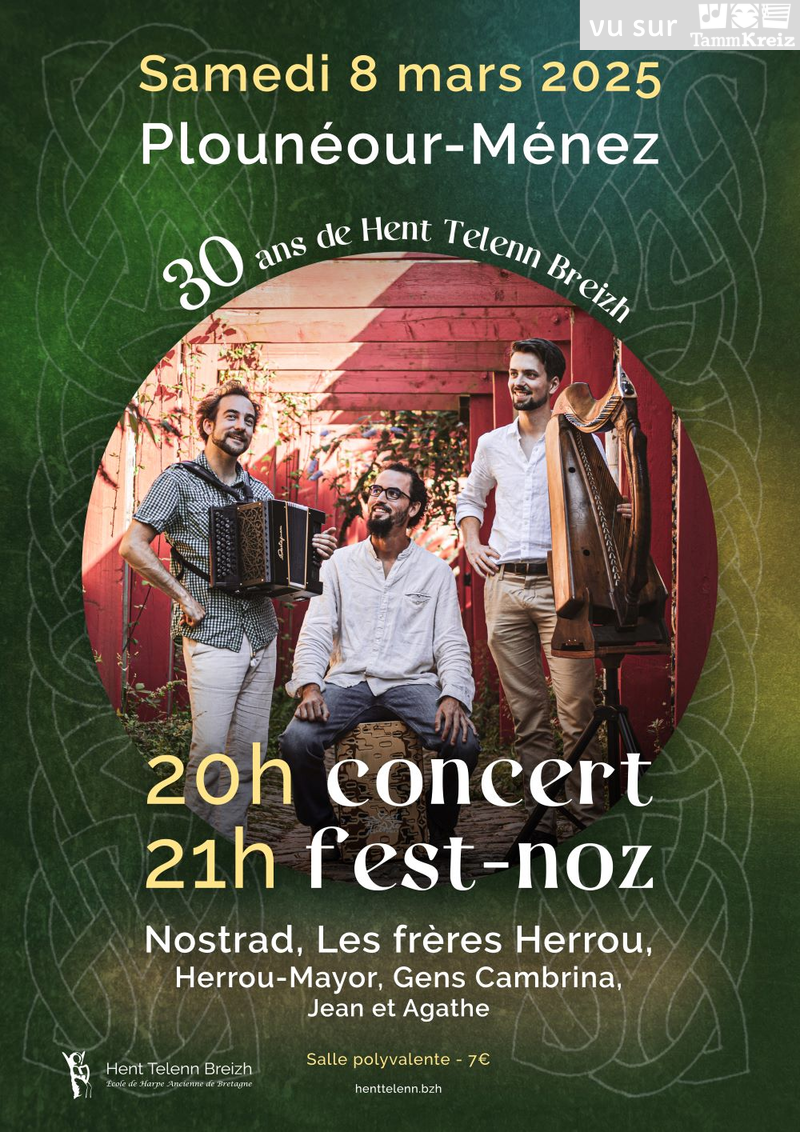 Concert et Fest-Noz à Plounéour-Ménez