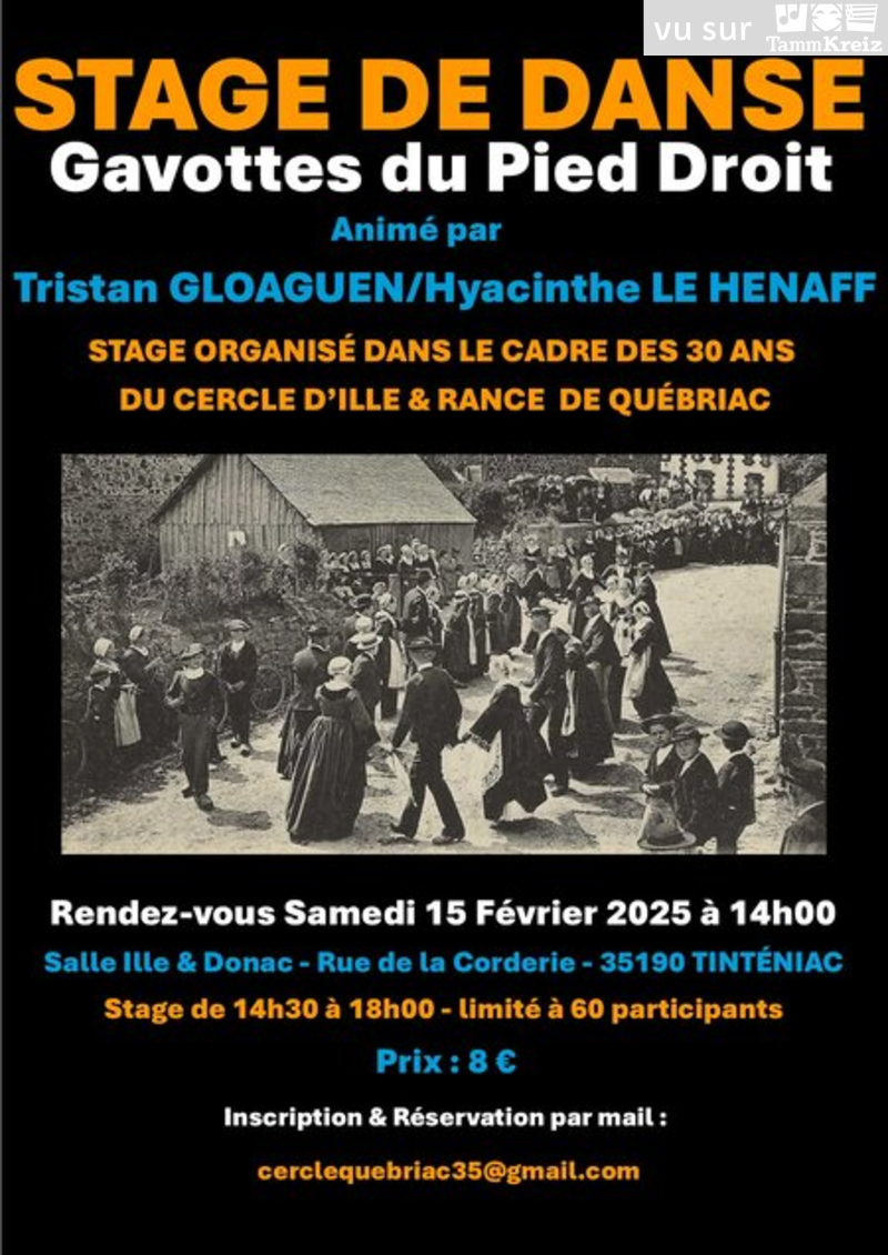 Stage à Tinténiac