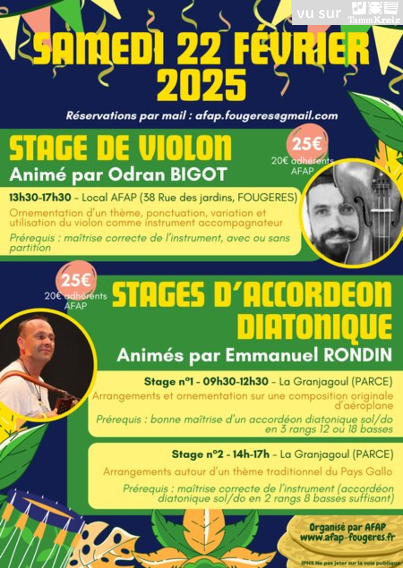 Stage à Fougères