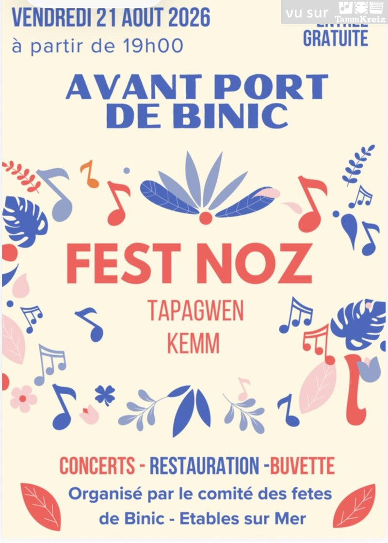 Fest Noz&nbsp;à&nbsp;Binic-Étables-sur-Mer