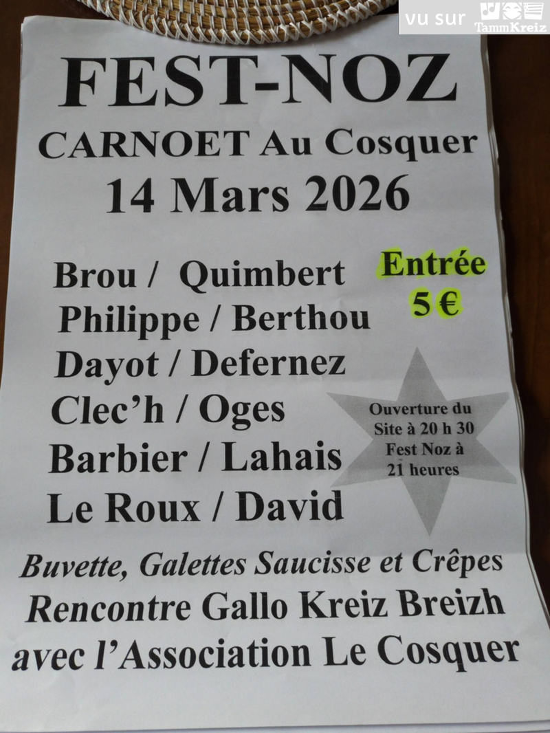 Fest Noz&nbsp;à&nbsp;Carnoët