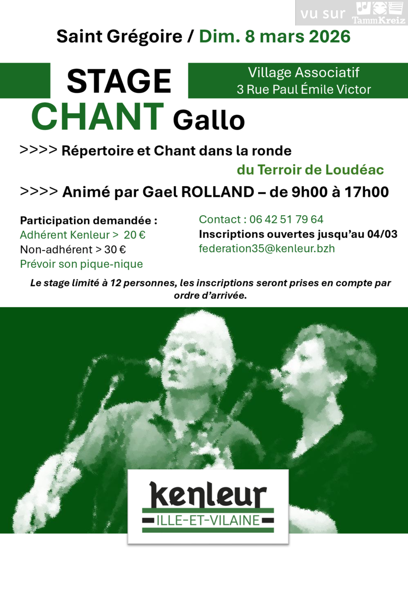 Stage&nbsp;à&nbsp;Saint-Grégoire