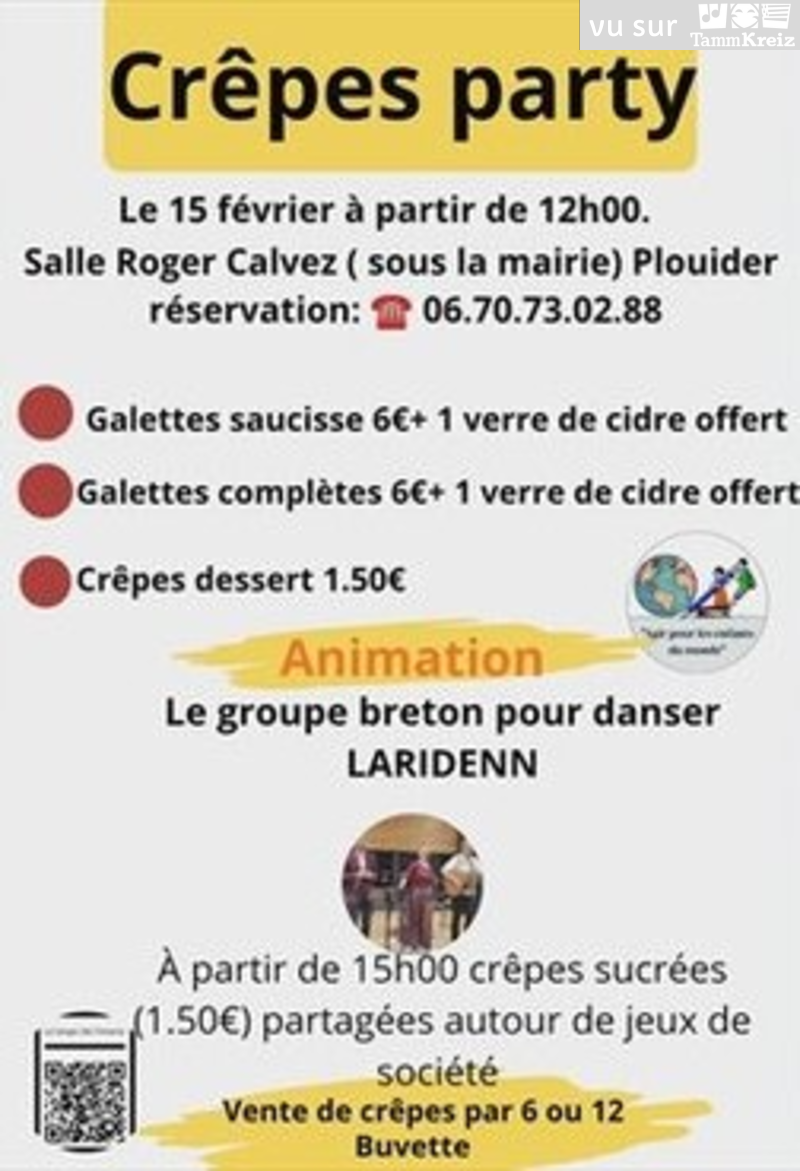 Repas animé&nbsp;à&nbsp;Plouider