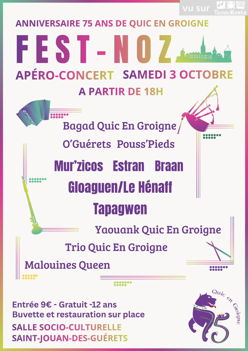 Concert et Fest-Noz&nbsp;à&nbsp;Saint-Jouan-les-Guérets