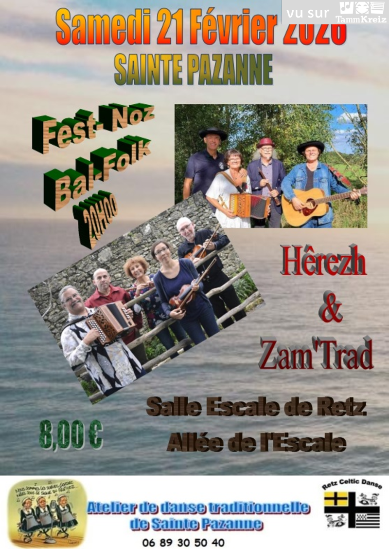 Fest-Noz/Bal folk&nbsp;à&nbsp;Sainte-Pazanne