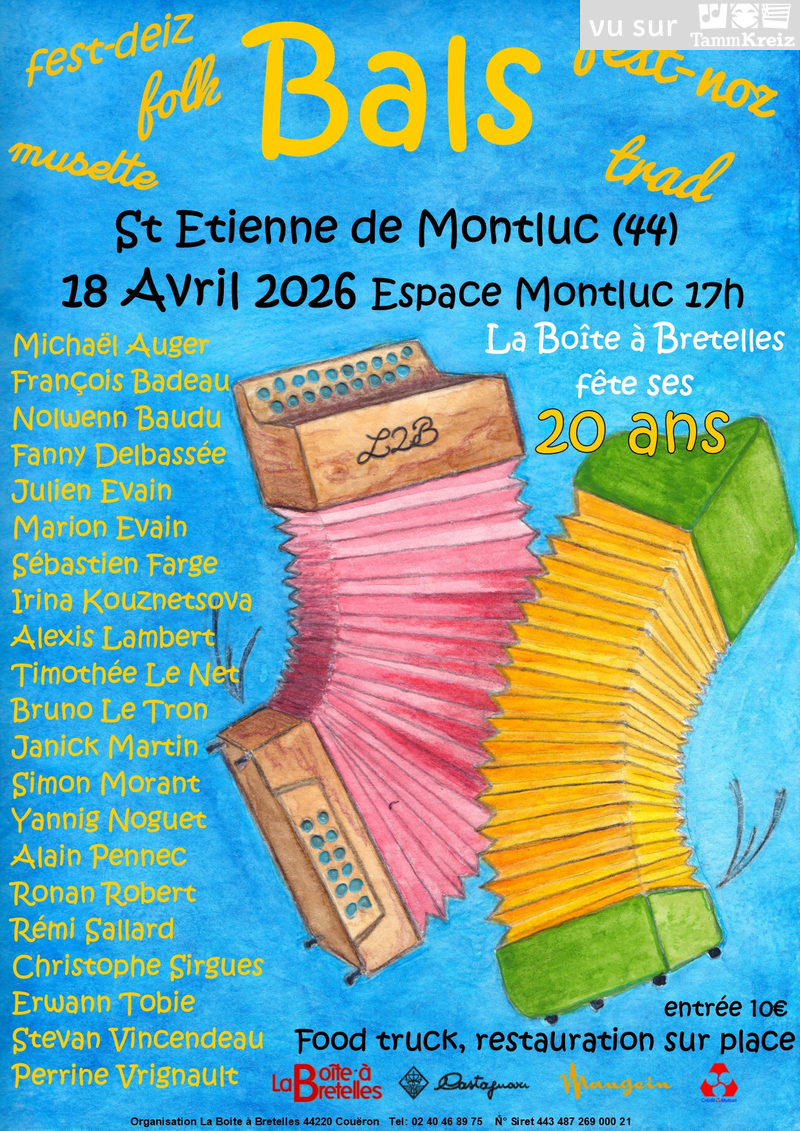 Fest-Noz/Bal folk&nbsp;à&nbsp;Saint-Etienne-de-Montluc