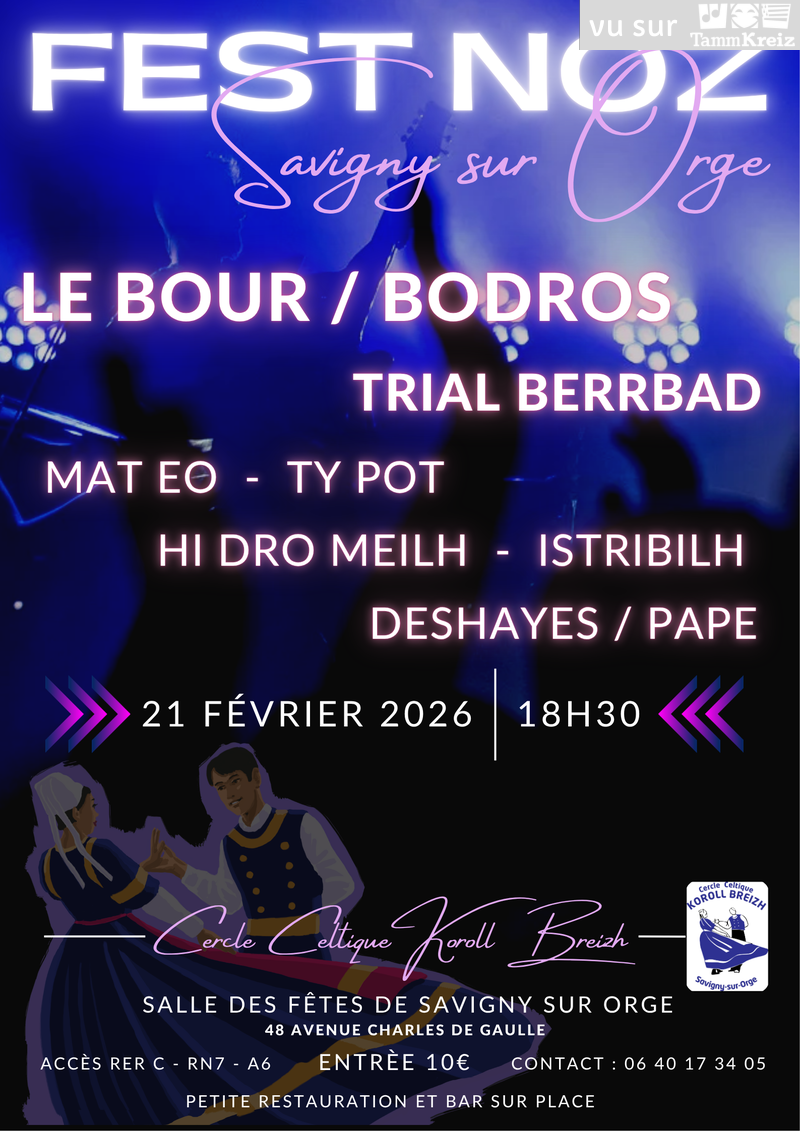 Fest Noz&nbsp;à&nbsp;Savigny-sur-Orge