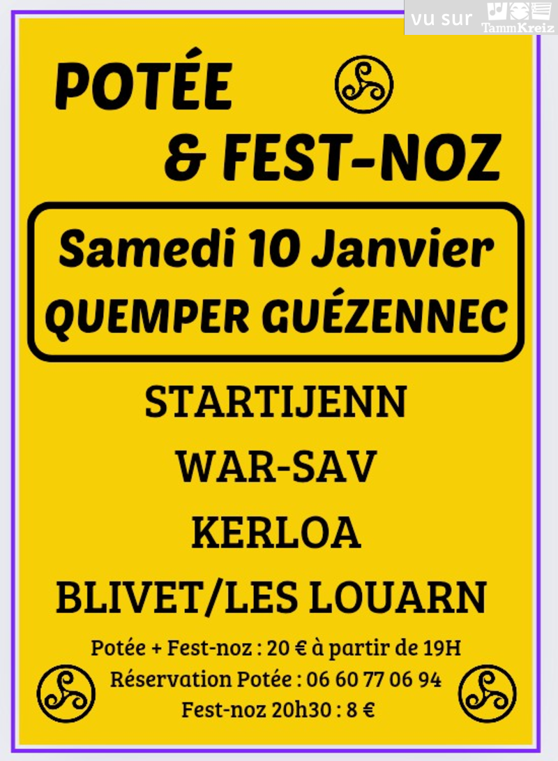 Fest Noz&nbsp;à&nbsp;Quemper-Guézennec