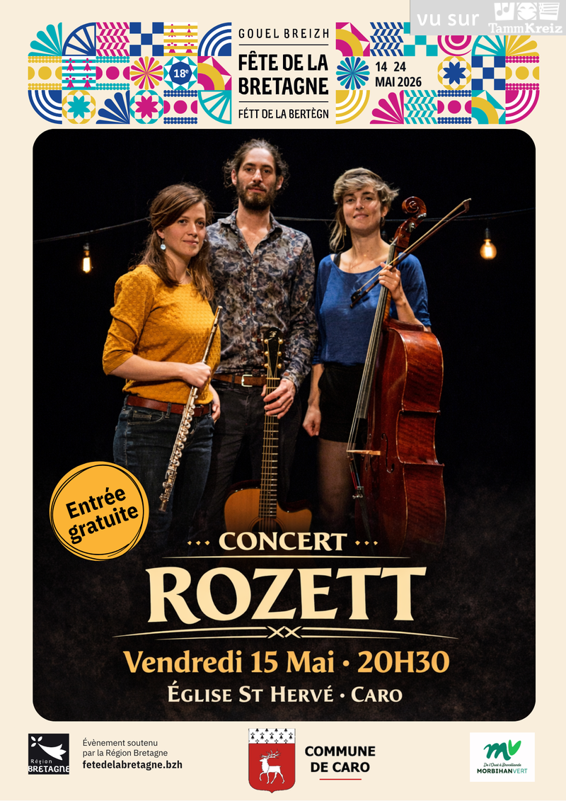 Concert à Caro le 15 mai 2026 - Tamm-Kreiz