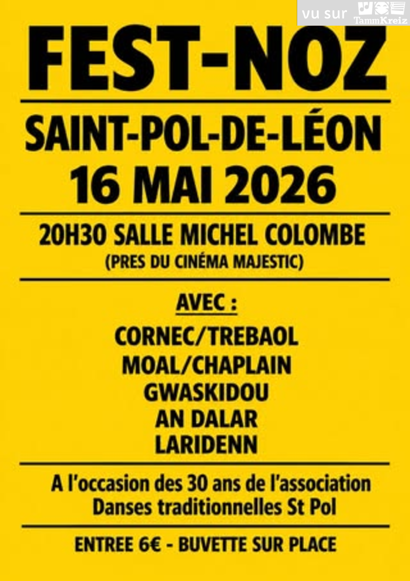 Fest Noz&nbsp;à&nbsp;Saint-Pol-de-Léon