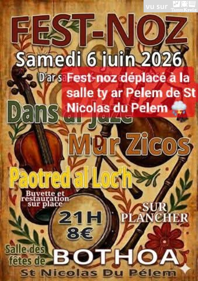 Fest Noz&nbsp;à&nbsp;Saint-Nicolas-du-Pélem