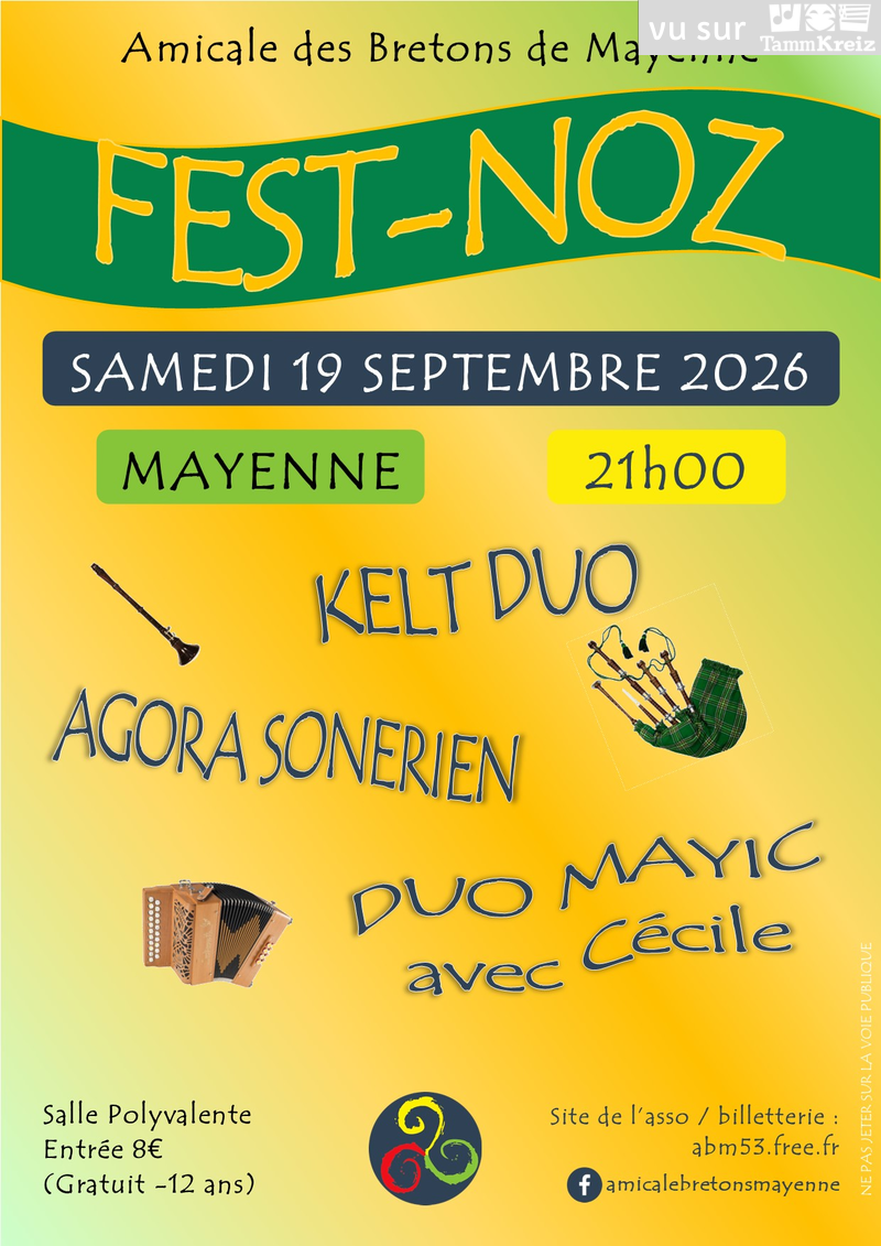Fest Noz&nbsp;à&nbsp;Mayenne
