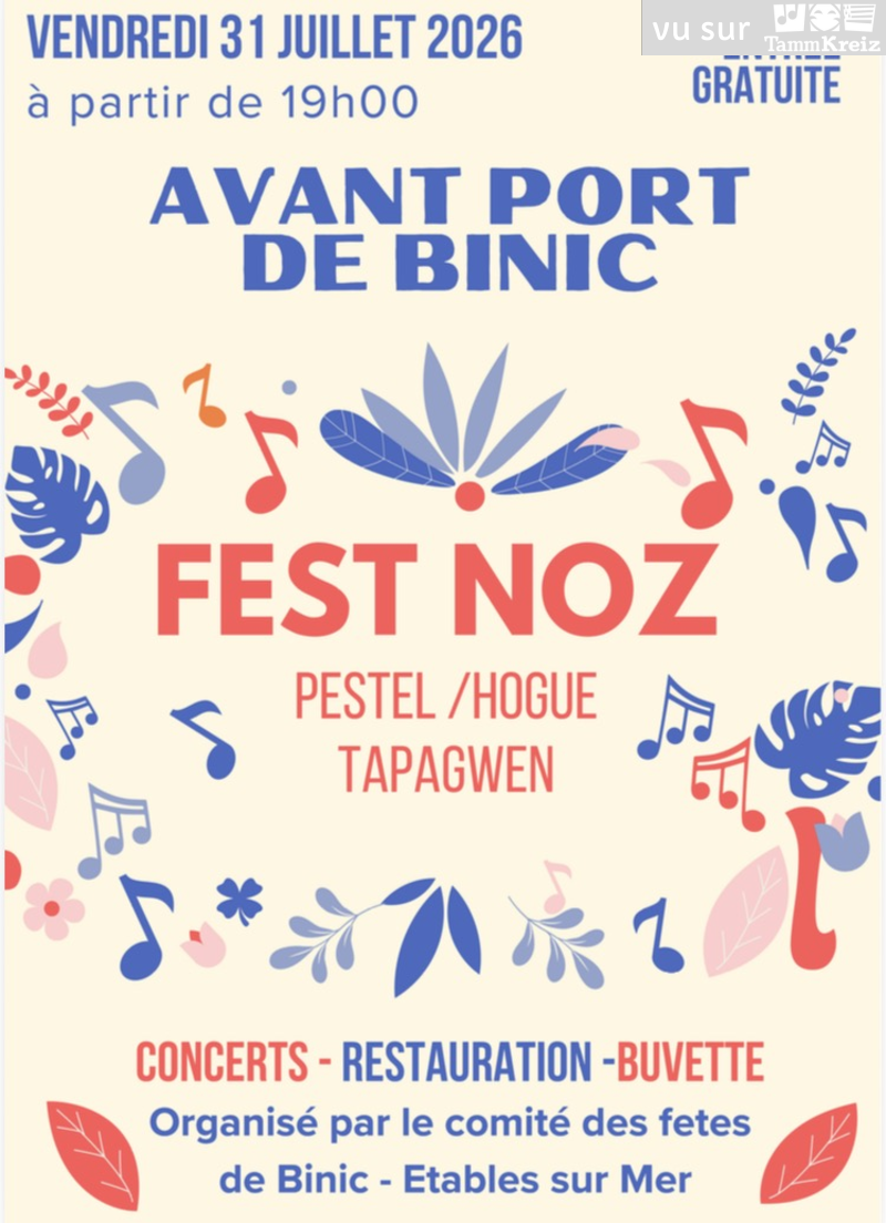 Fest Noz&nbsp;à&nbsp;Binic-Étables-sur-Mer