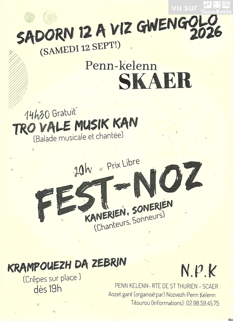 Fest Noz&nbsp;à&nbsp;Scaër