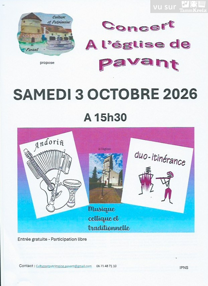 Concert&nbsp;à&nbsp;Pavant 