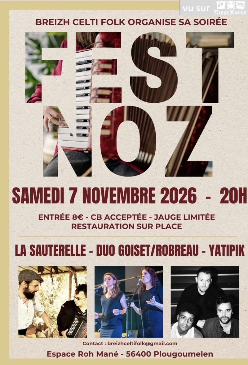 Fest Noz&nbsp;à&nbsp;Plougoumelen