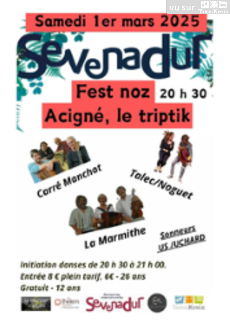 Fest-noz à Acigné<br>2€ de réduction sur le prix de l'entrée