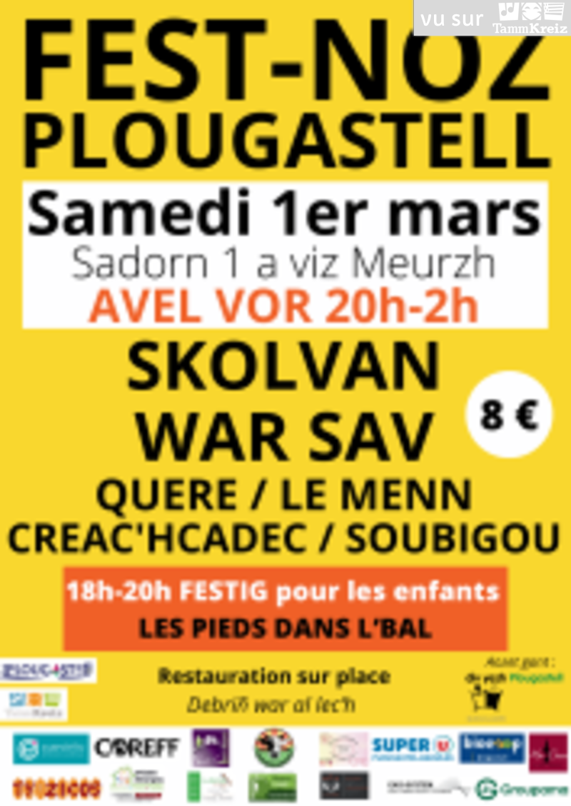 Fest-noz à Plougastel<br>2€ de réduction offert à nos adhérents