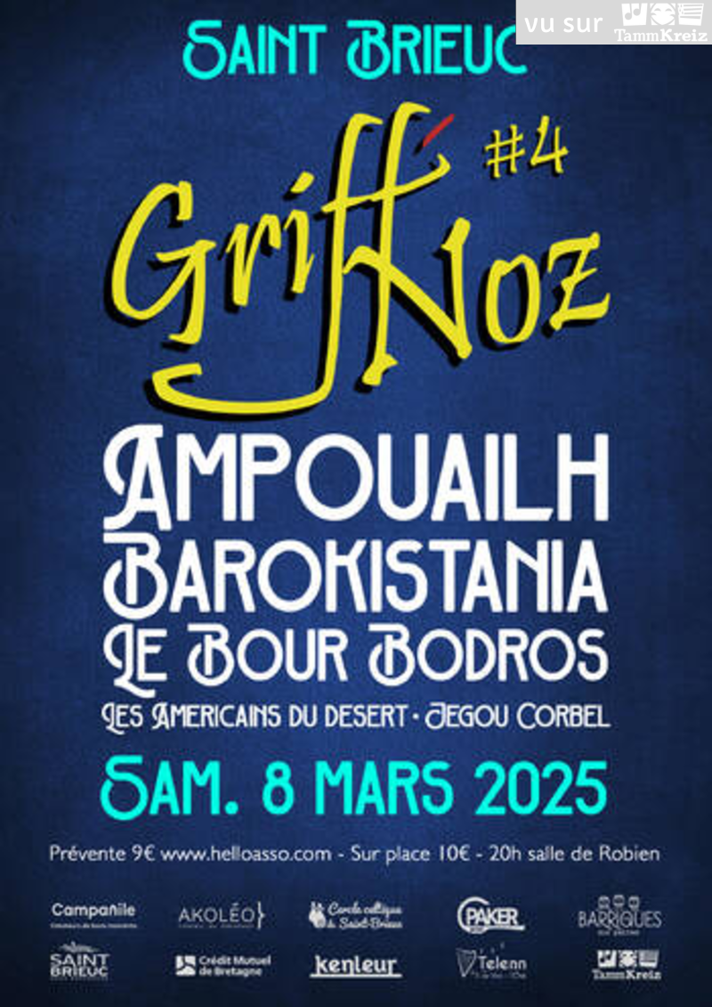 Griff'noz à Saint-Brieuc<br>Un ticket conso offert à nos adhérents