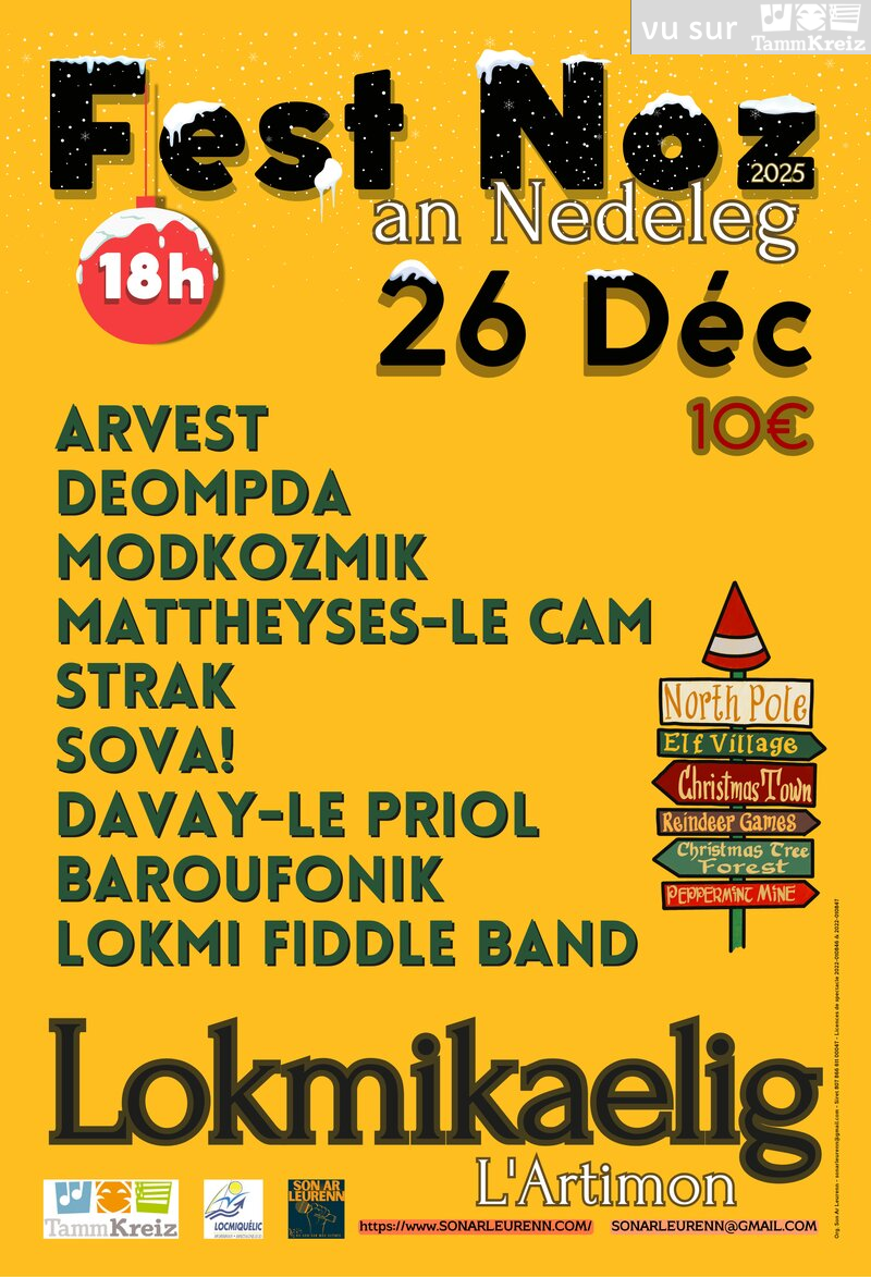 Fest-noz Nedeleg à Locmiquélic<br>Un ticket conso offert à nos adhérents