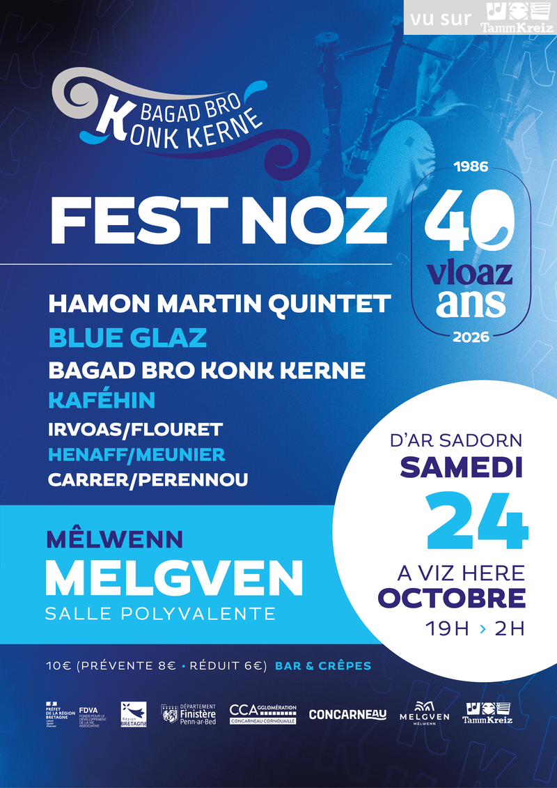 Fest-noz à Melgven<br>2€ de réduction sur l'entrée