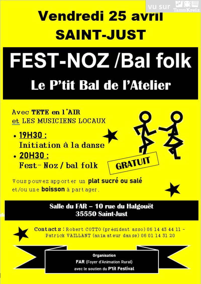 Fest-Noz/Bal folk à Saint-Just