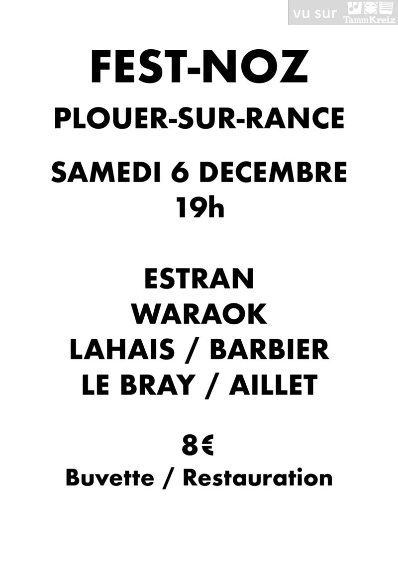 Fest Noz à Plouër-sur-Rance