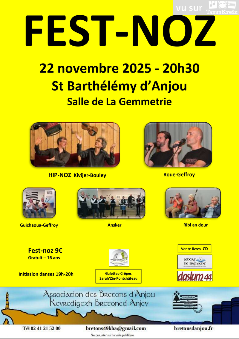 Fest Noz à Saint-Barthélémy-d'Anjou